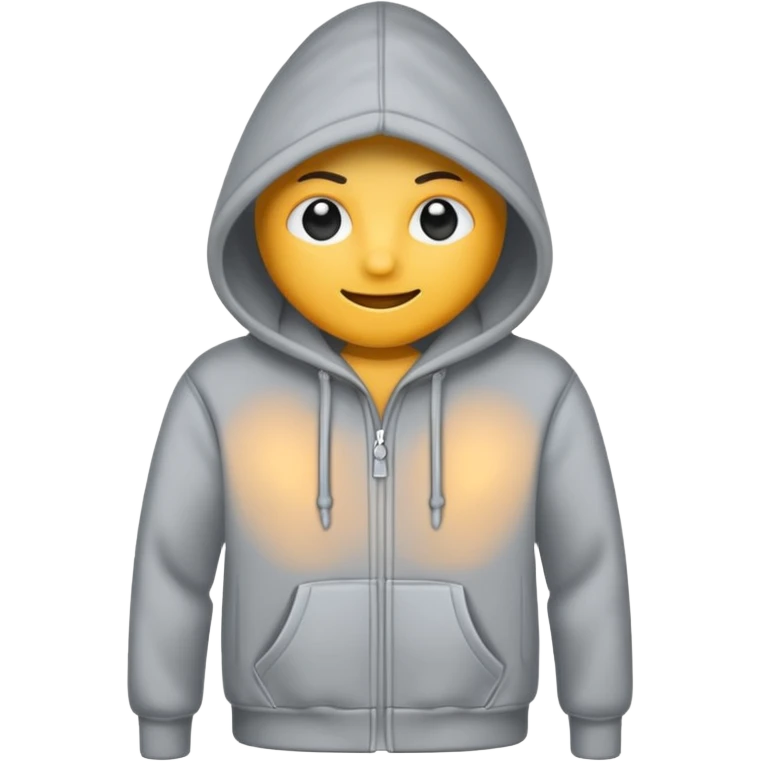 only clean grey hoodie cloth emoji