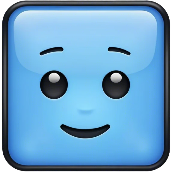 I want this '🟦' with the black color emoji