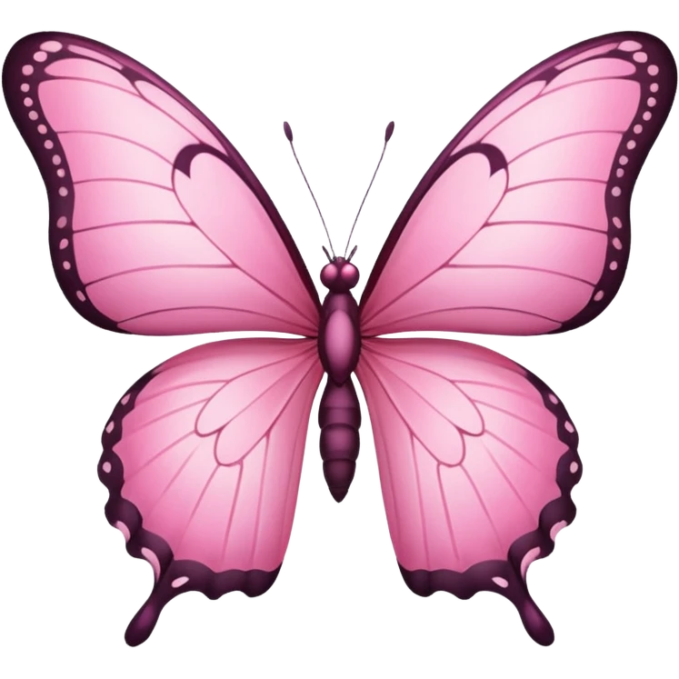 Pink butterfly emoji