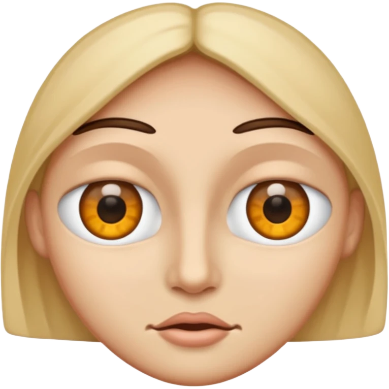 Ojo mas abierto que el otro emoji