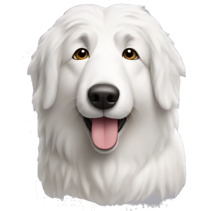 White tatra sheepdog emoji