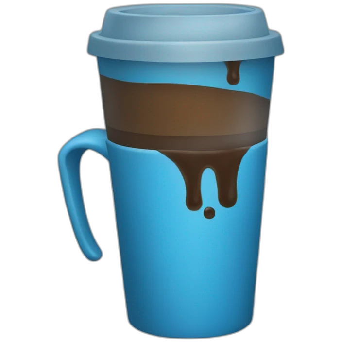 blue coffee emoji