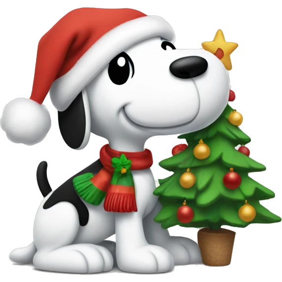 Snoopy Christmas  emoji