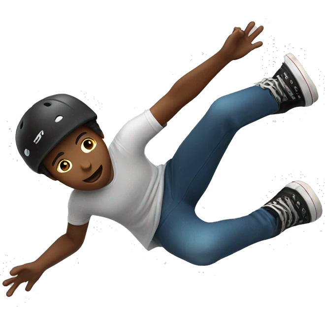 skater falling  emoji