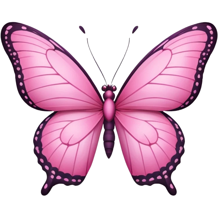 Pink butterfly emoji emoji
