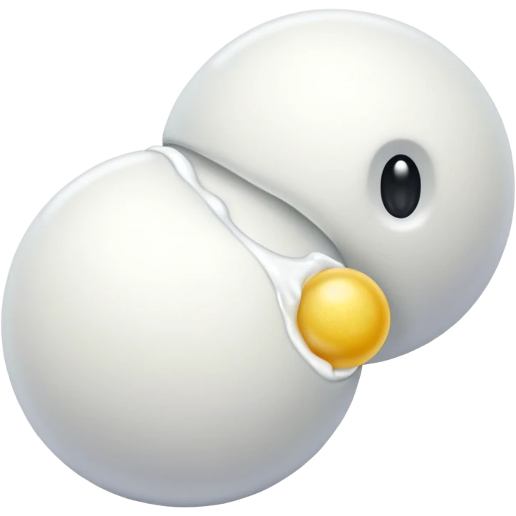 2 balls 1 sticky dick veiny with cum emoji