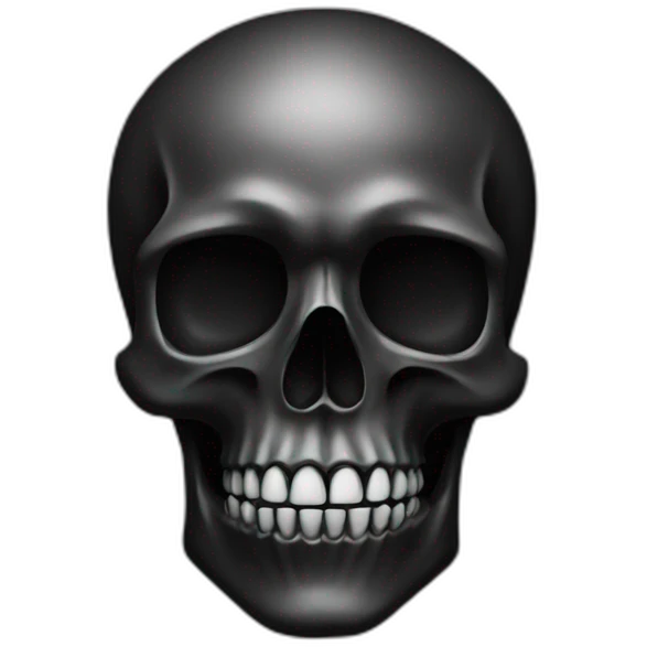 gay black skull emoji