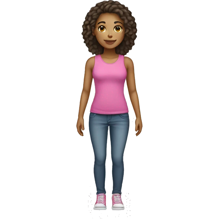light skin female full body emoji