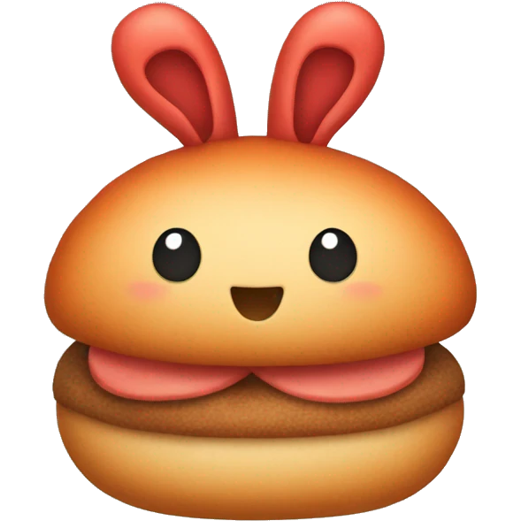 Red bun emoji