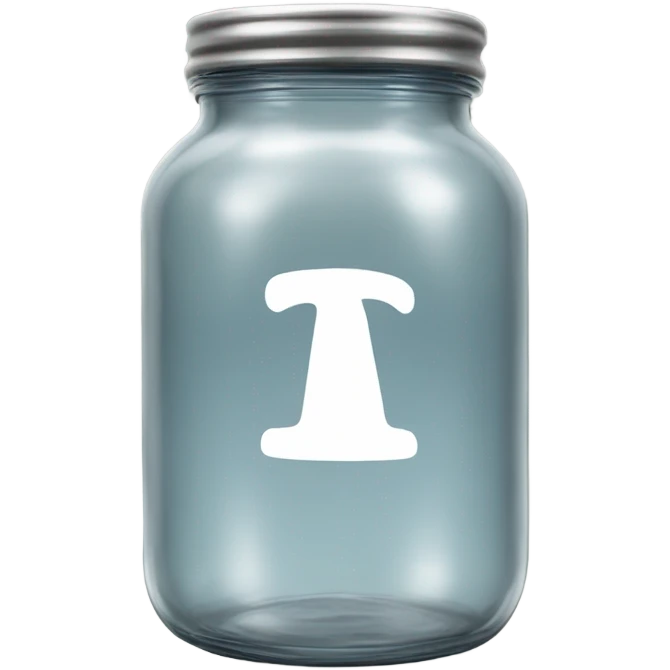glass jar with pharmacy logo emoji
