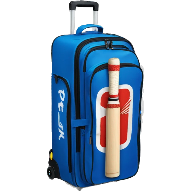 Trolley cricket kit bag emoji