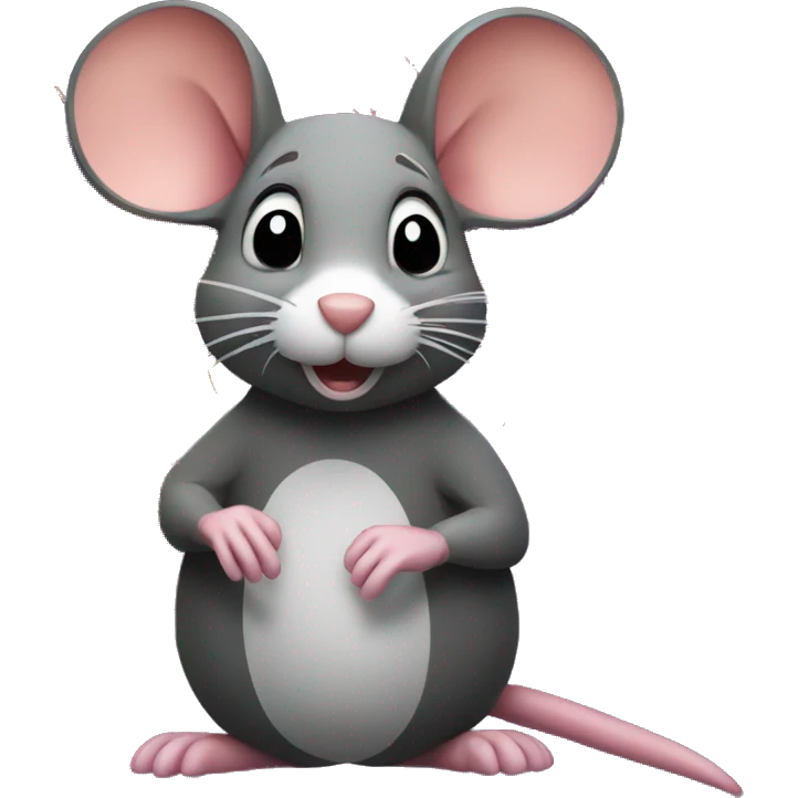 Mouse with firework in background  emoji