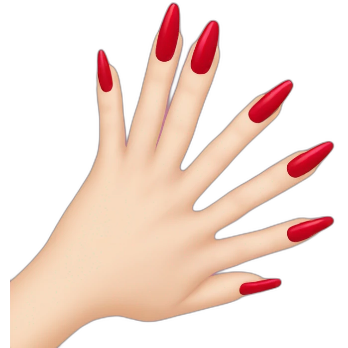 Red nails emoji