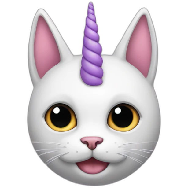 cat unicorn with horn emoji