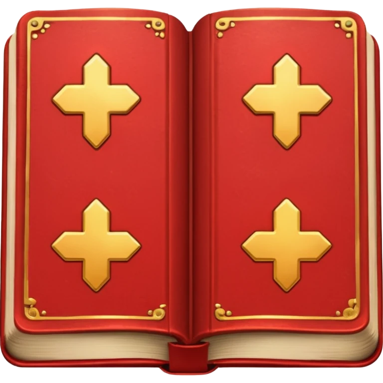red books, golden glow emoji