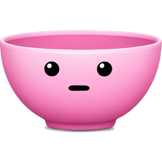 Pink bowl emoji