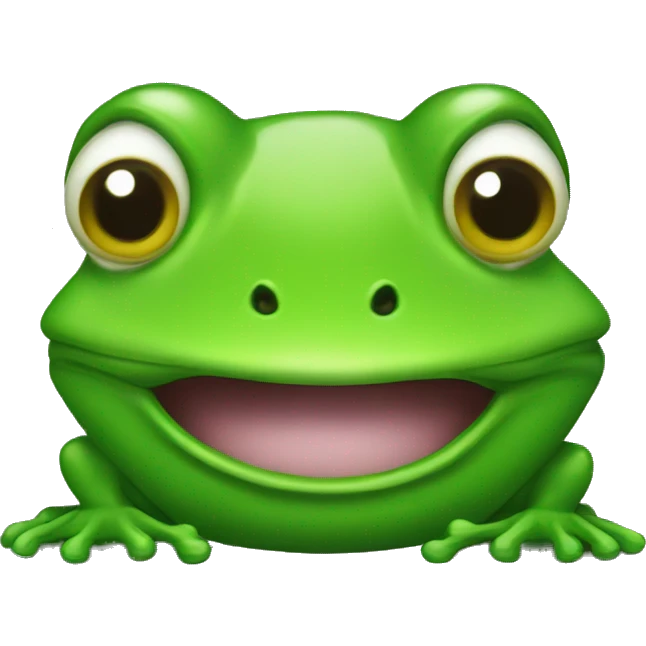 alien shaped like a frog emoji