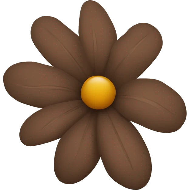 brown flower  emoji