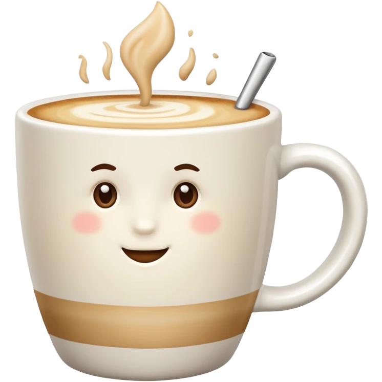 Pale creamy color coffe Latte  emoji
