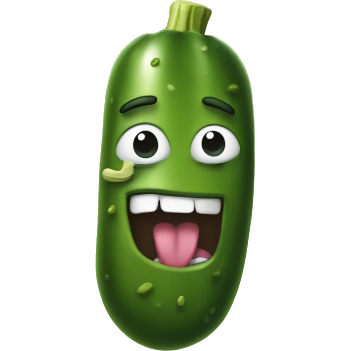 Pickle with a bite  emoji