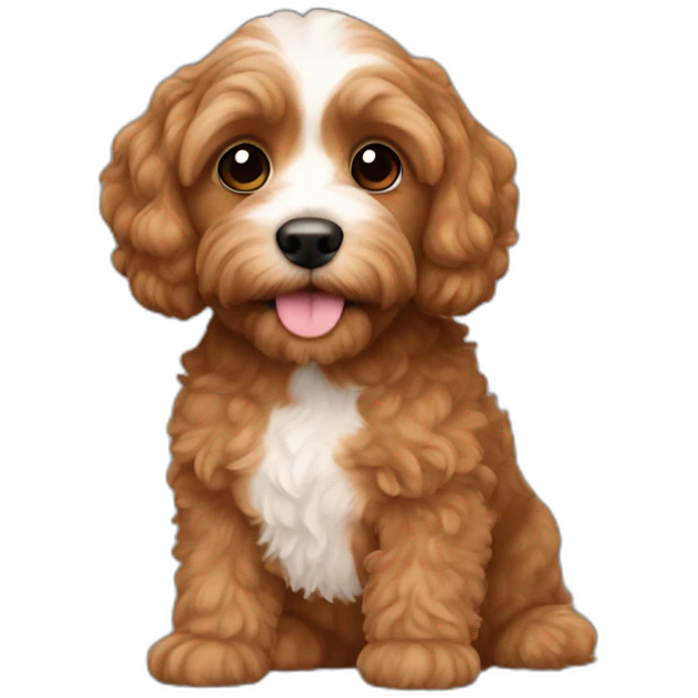 Cavapoddle brown color emoji
