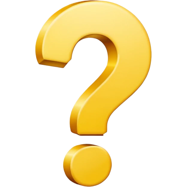 light yellow question  emoji
