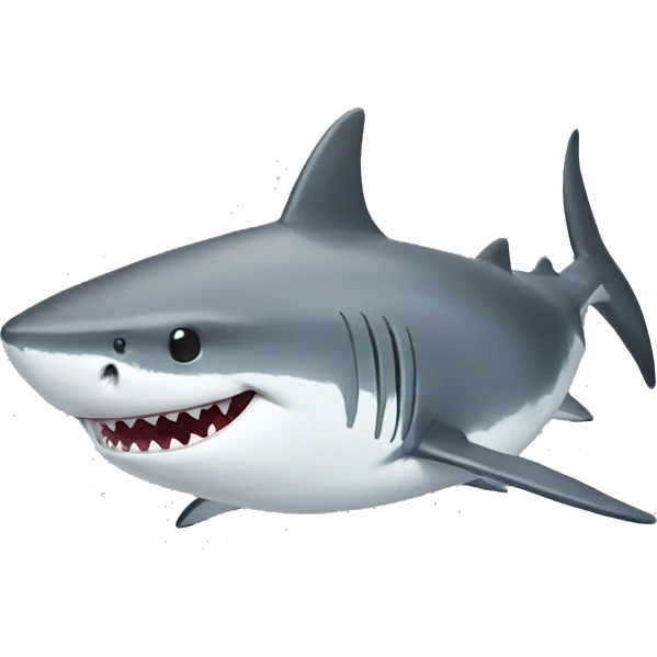 Shark rolling it’s eyes emoji