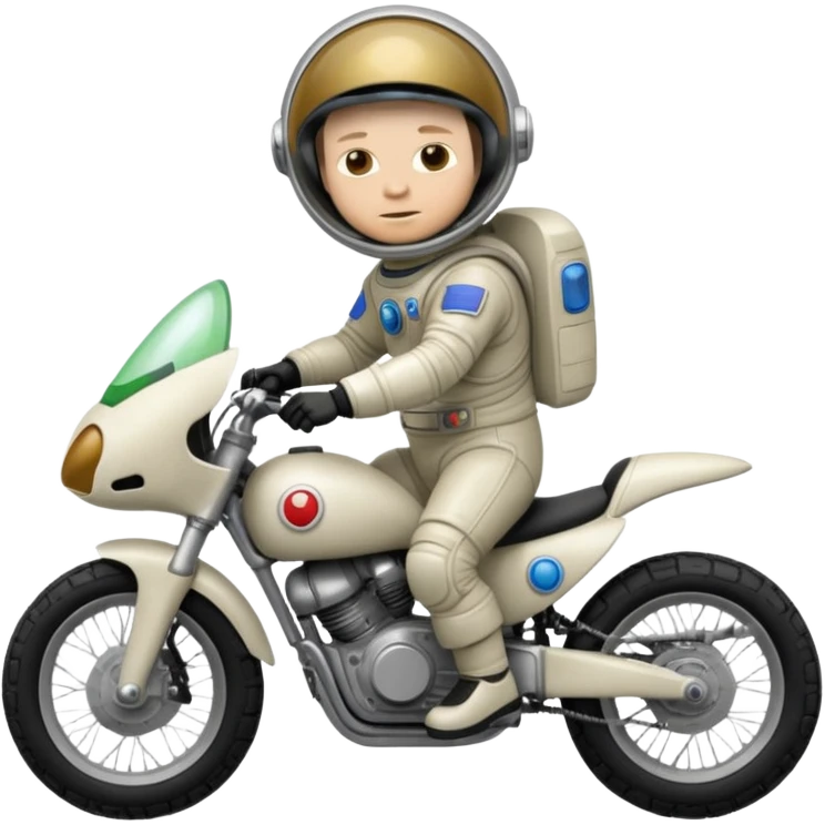 Tom DeLonge riding an alien emoji