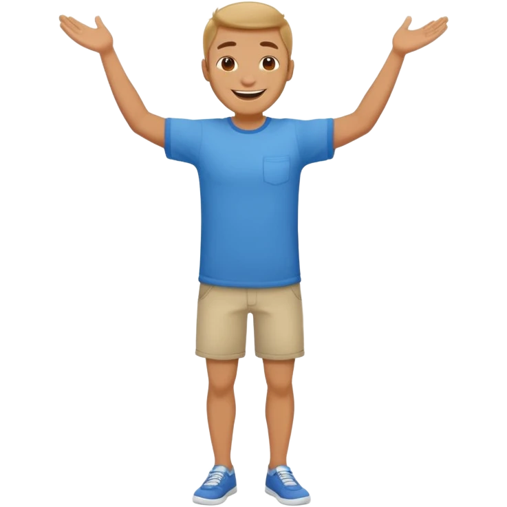 full body of happy man emoji