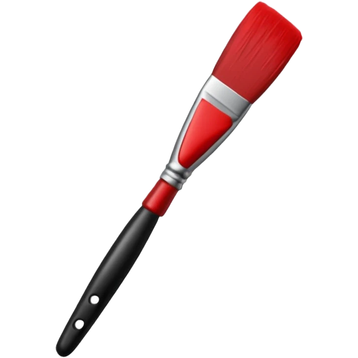 Red line painting brush emoji