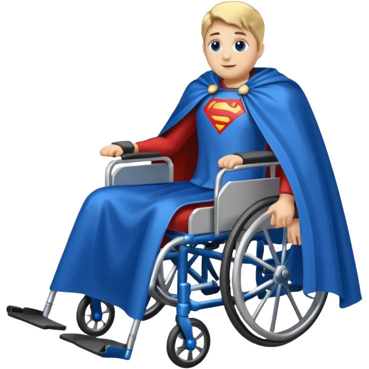 Wheelchair icon with a cape   emoji