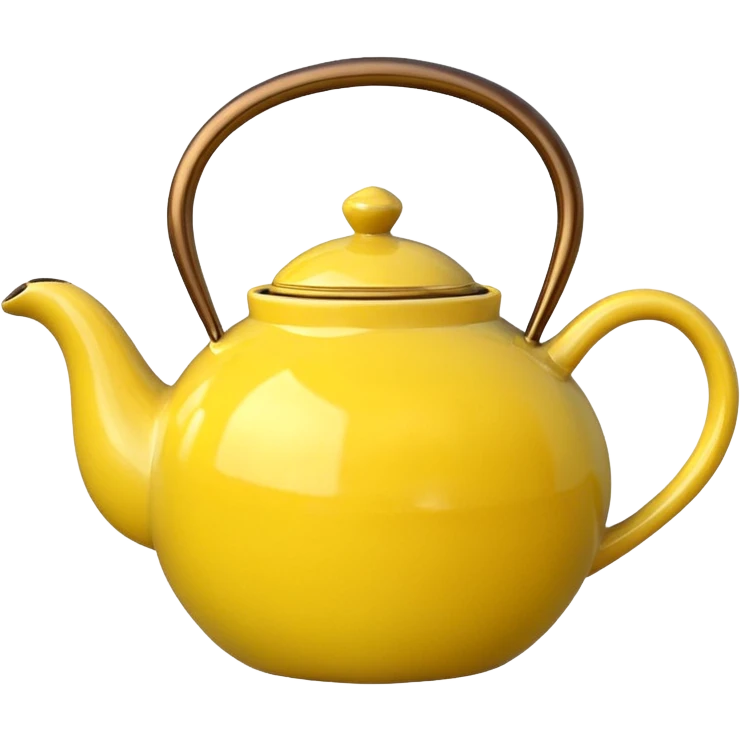 Ceramic lemon teapot emoji