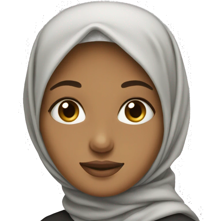 Hijabi girl with sthetescope emoji