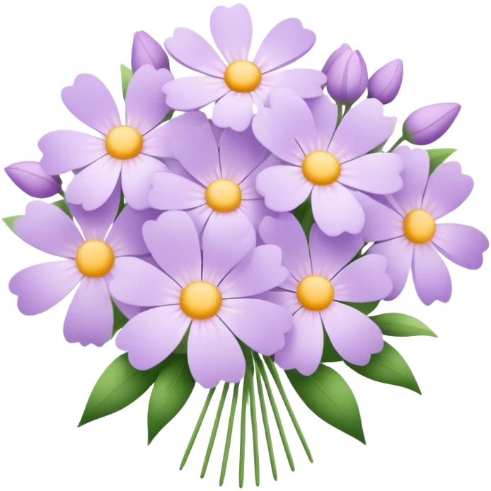 Pastel purple bouqet emoji