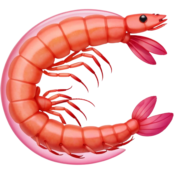 a shrimp with "Envie de crevette" written below emoji