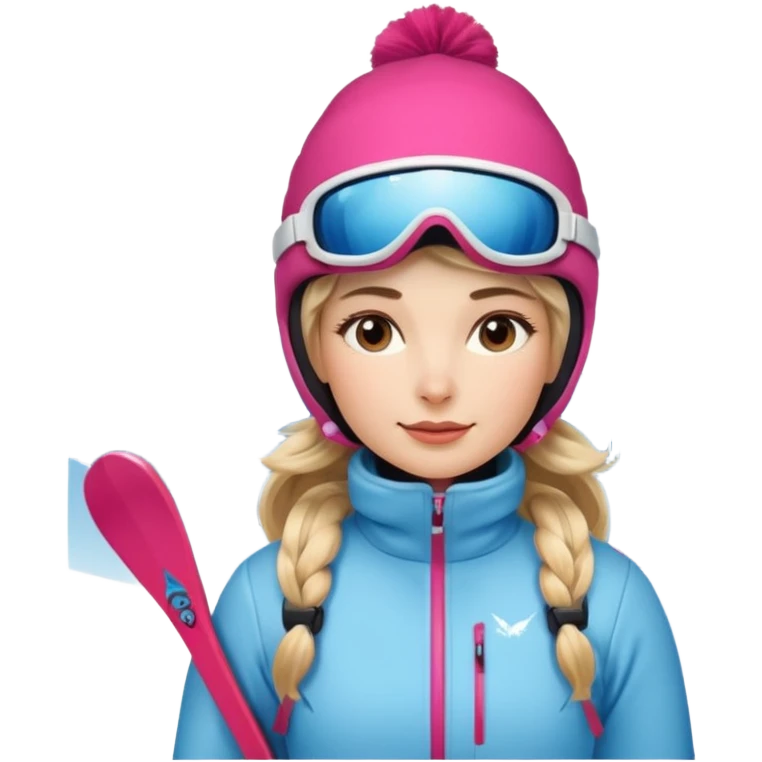 Woman Skiing, Matterhorn emoji