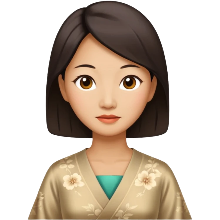 Chinese woman in her fifties. emoji