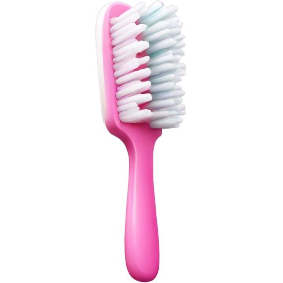 pink toothbrush emoji