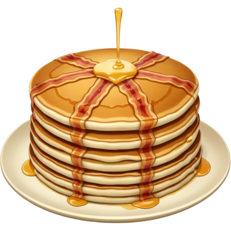 pancakes with meat emoji