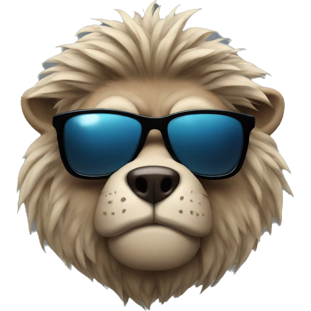 Beast wearing sunglasses  emoji