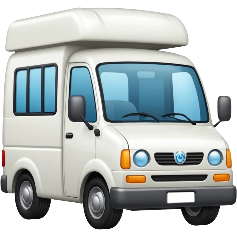 quiero un emoji de un camion en tonos blancos emoji