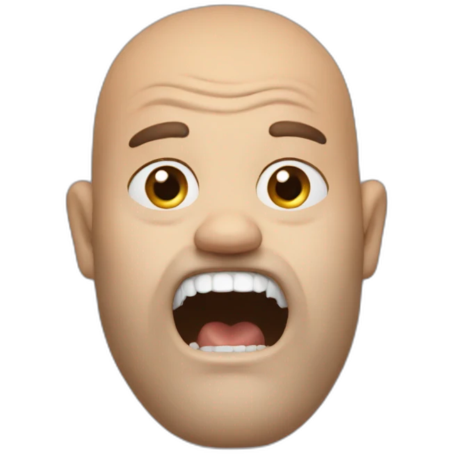 jaw - mewing emoji