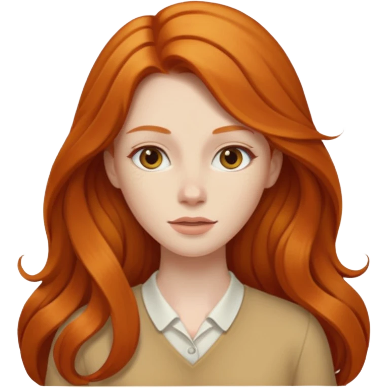 i need a female 'writer' with long ginger hair emoji