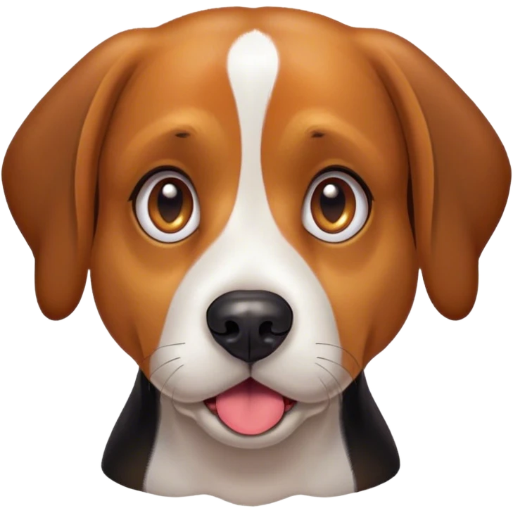 Cinematic Comical Beagle Portrait Emoji, Head tilted dramatically with an exaggeratedly shocked or offended expression, featuring a short tri-color coat of white, brown, and black, wide, expressive hazel eyes filled with exaggerated disbelief, Simplified yet hilariously expressive features, highly detailed, glowing with a slightly sassy glow, high shine, dramatic yet playful, stylized with an air of attitude, bright and endearing, soft glowing outline, capturing the essence of a sassy and over-the-top pup, so meme-worthy it feels like it could side-eye its way into internet fame instantly! emoji