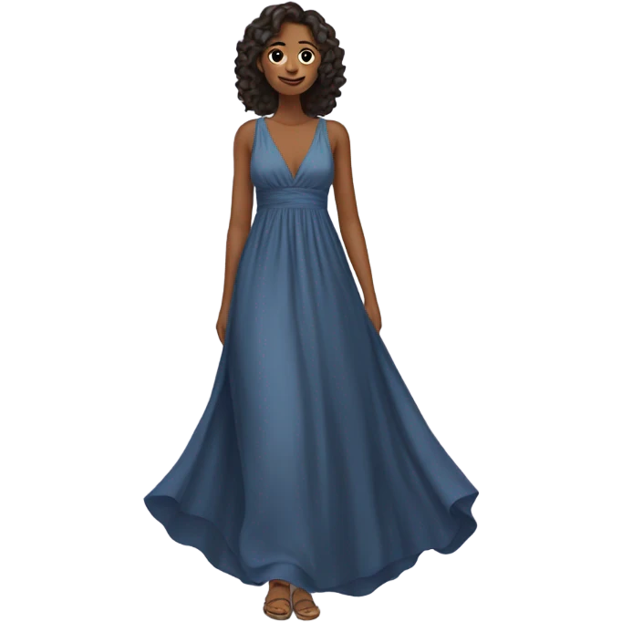 long flowy dress emoji