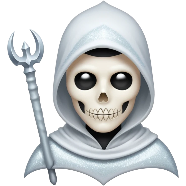 glitter white reaper emoji