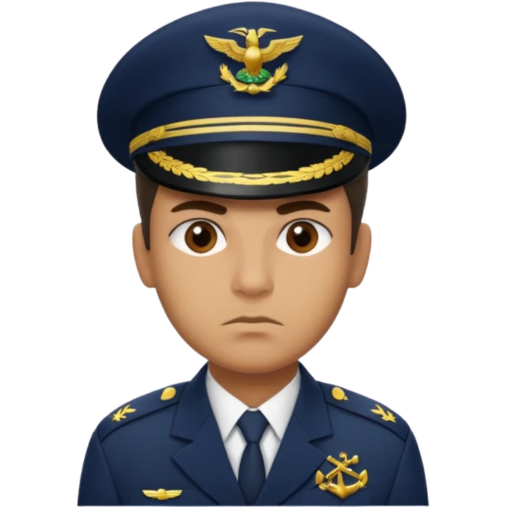 crie emojis de um militar do corpo de fuzileiros navais do brasil com cara de mau emoji