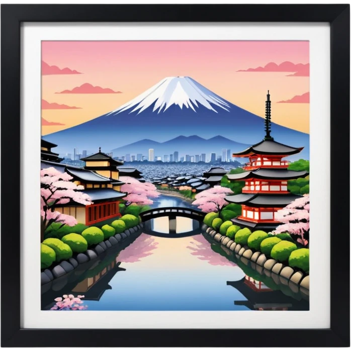 Japan aesthetic of kyoto emoji