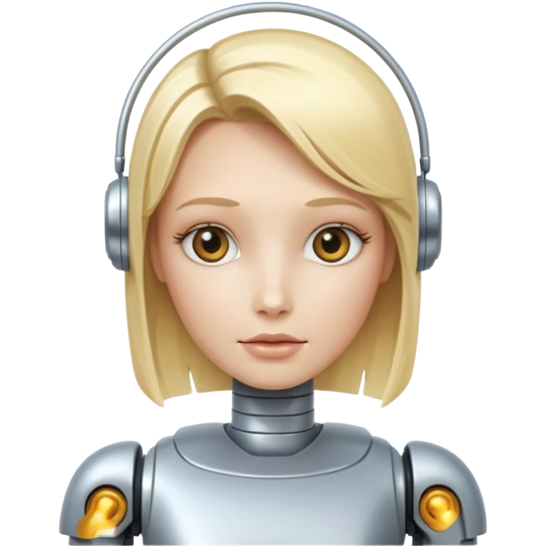 blonde robot emoji