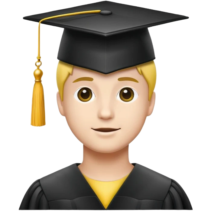 snapchat icon graduate hat on top emoji